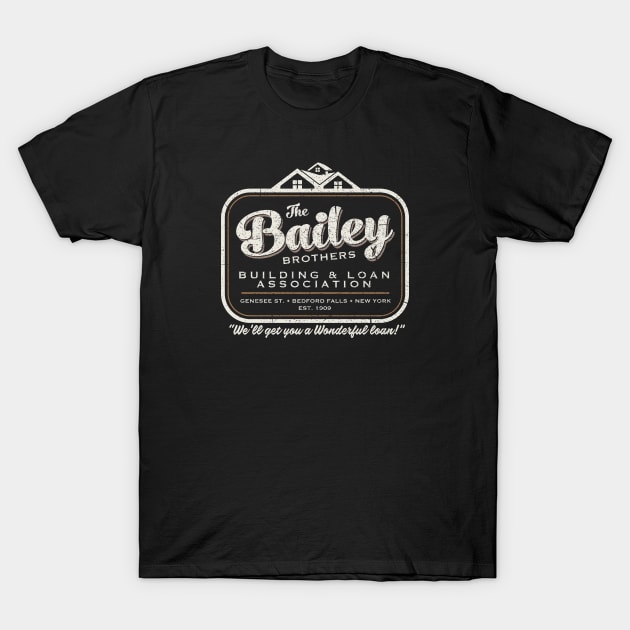 The Bailey Brothers It's A Wonderful Life T-Shirt by Alema Art